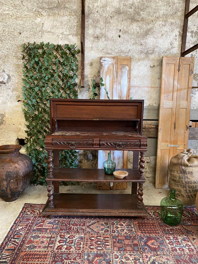 Antique French Console Tables Marble Top King Henri ii Style For Sale