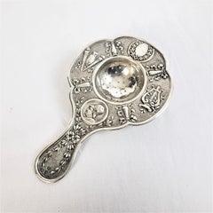 Antique French Continental .800 Silver Tea Strainer