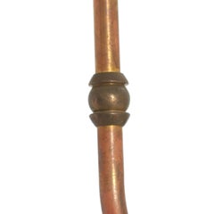 Antique French Coolie Glass Frill Holophane Brass Wall Kitchen Task Light Sconce