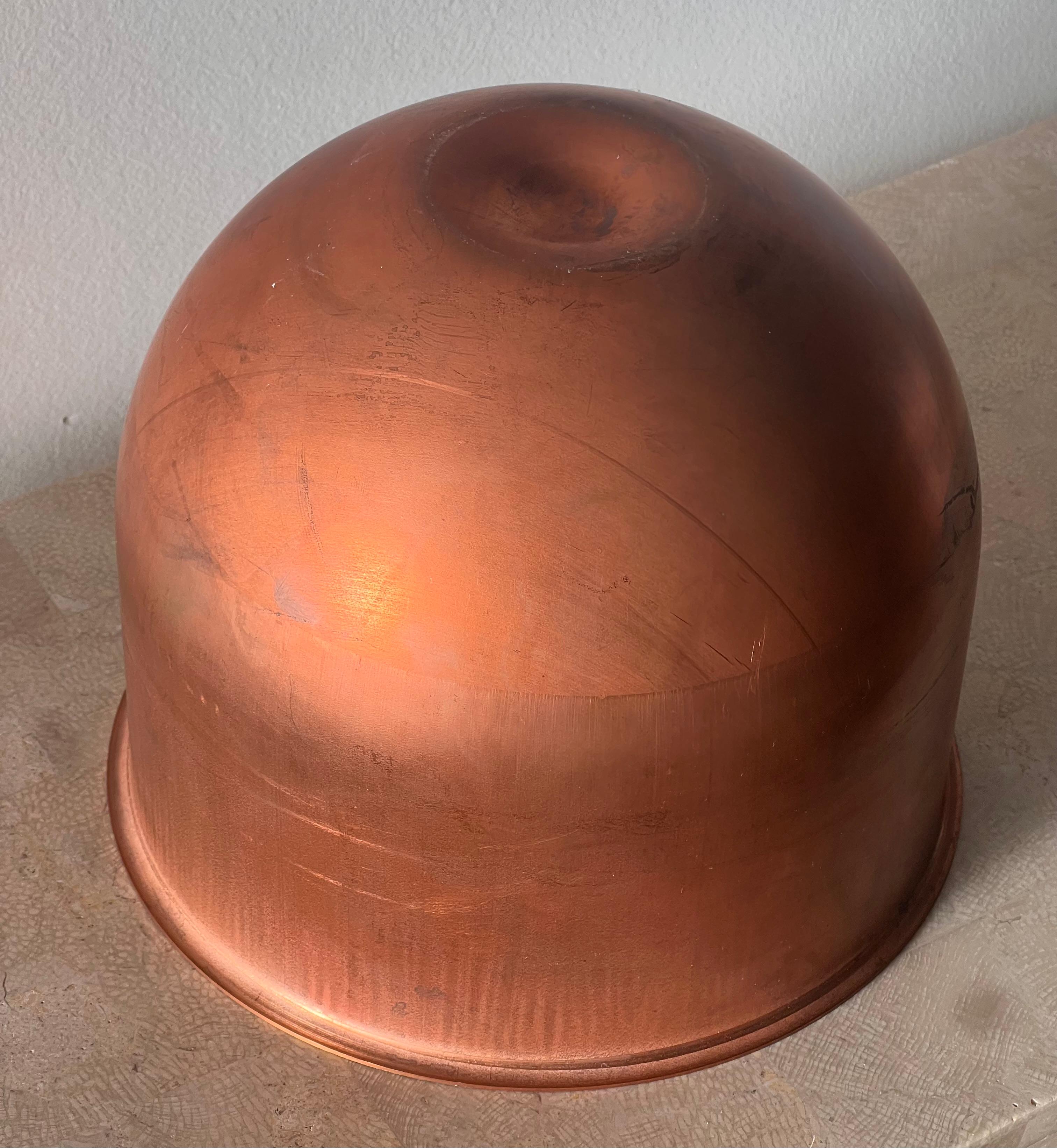 Antique French copper bowl, 19th century For Sale 5