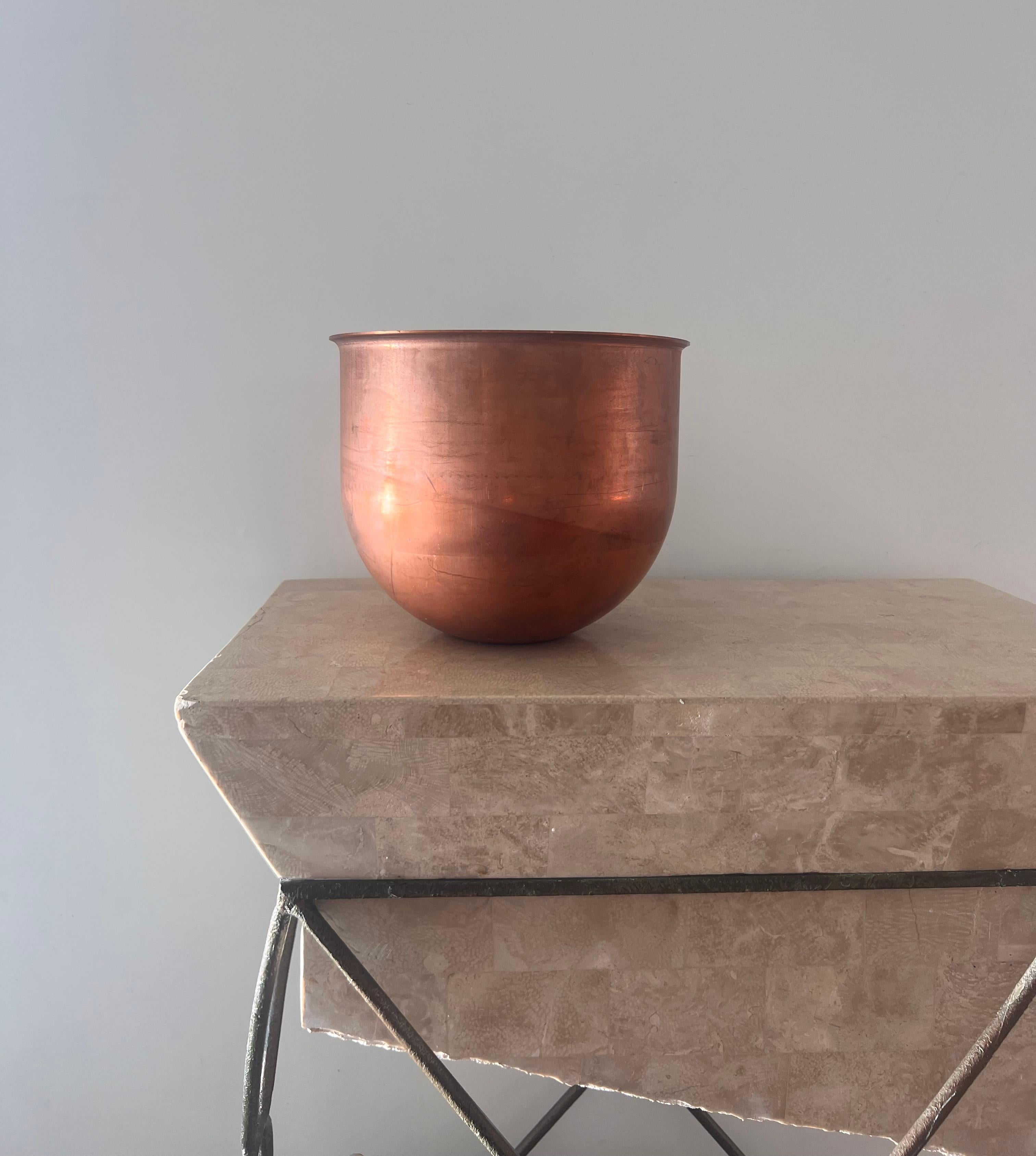 Antique French copper bowl, 19th century For Sale 8