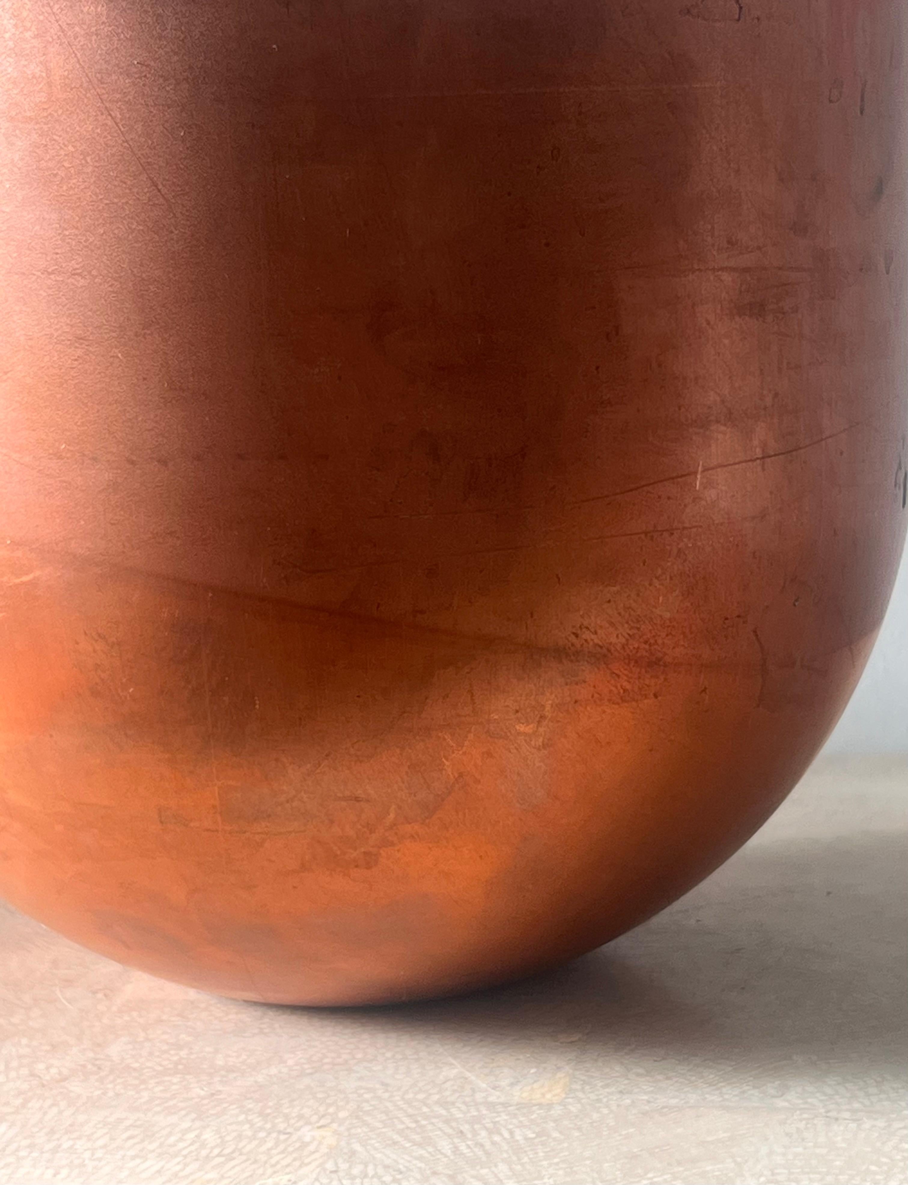 Copper Antique French copper bowl, 19th century For Sale