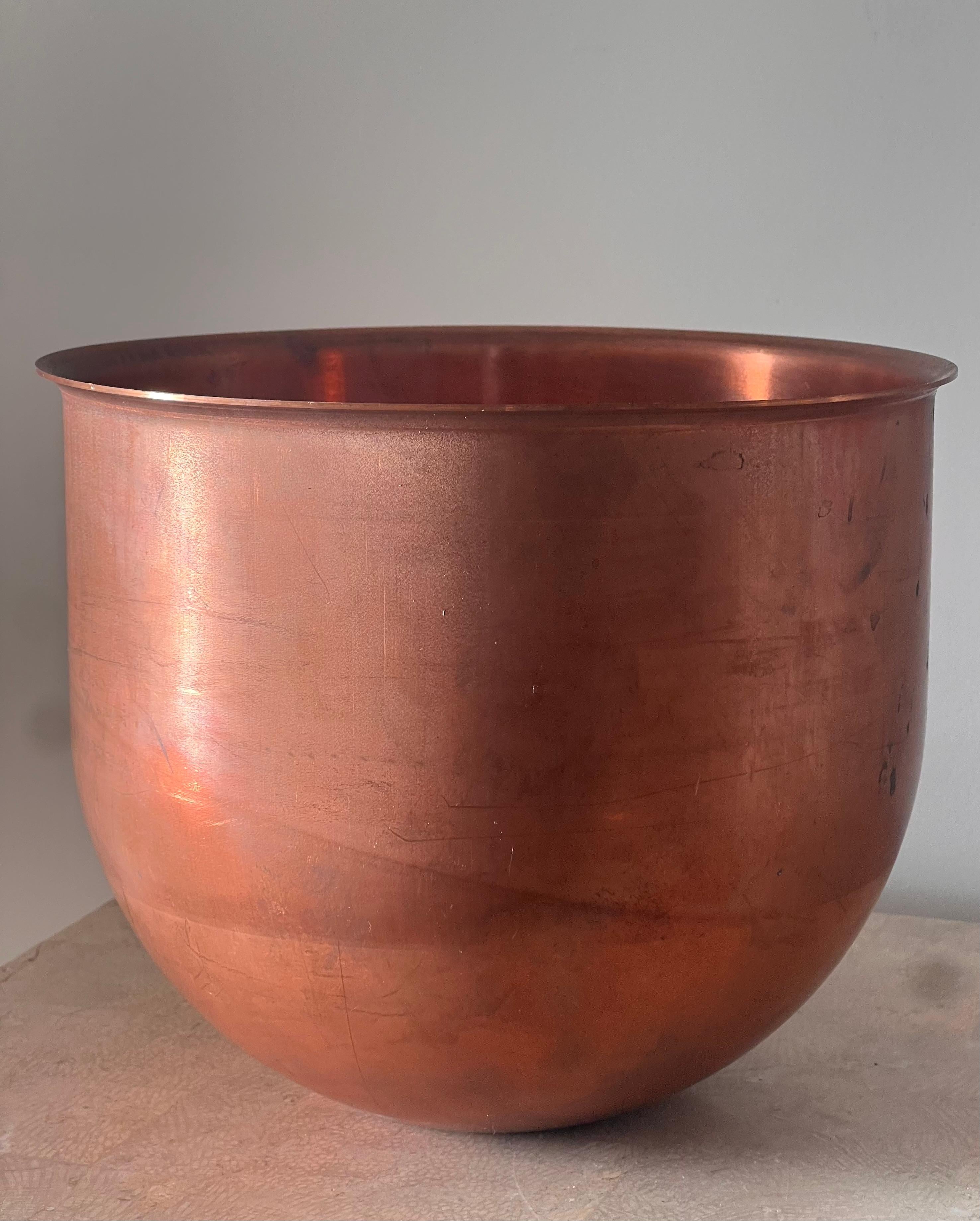 Antique French copper bowl, 19th century For Sale 1