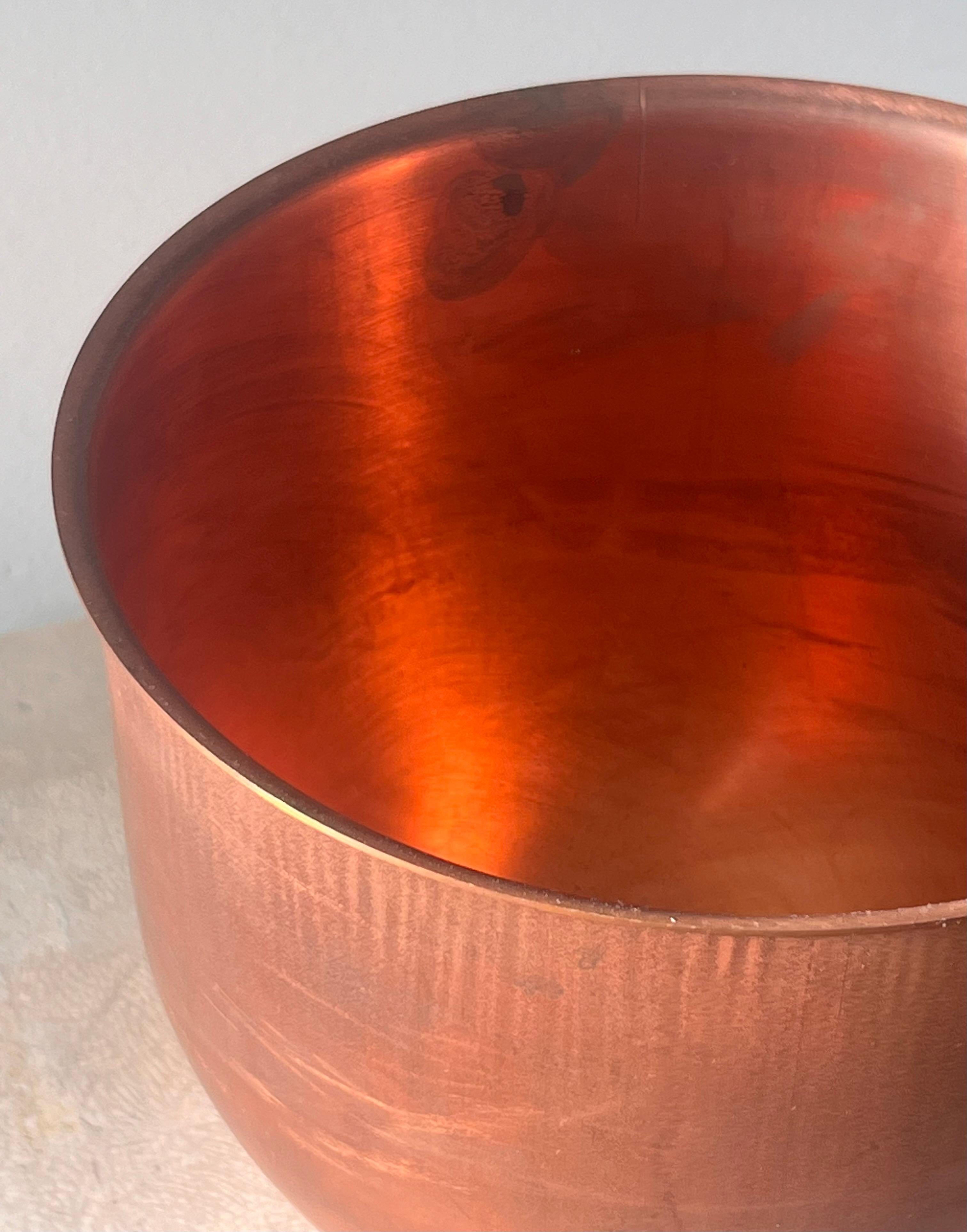 Antique French copper bowl, 19th century For Sale 3
