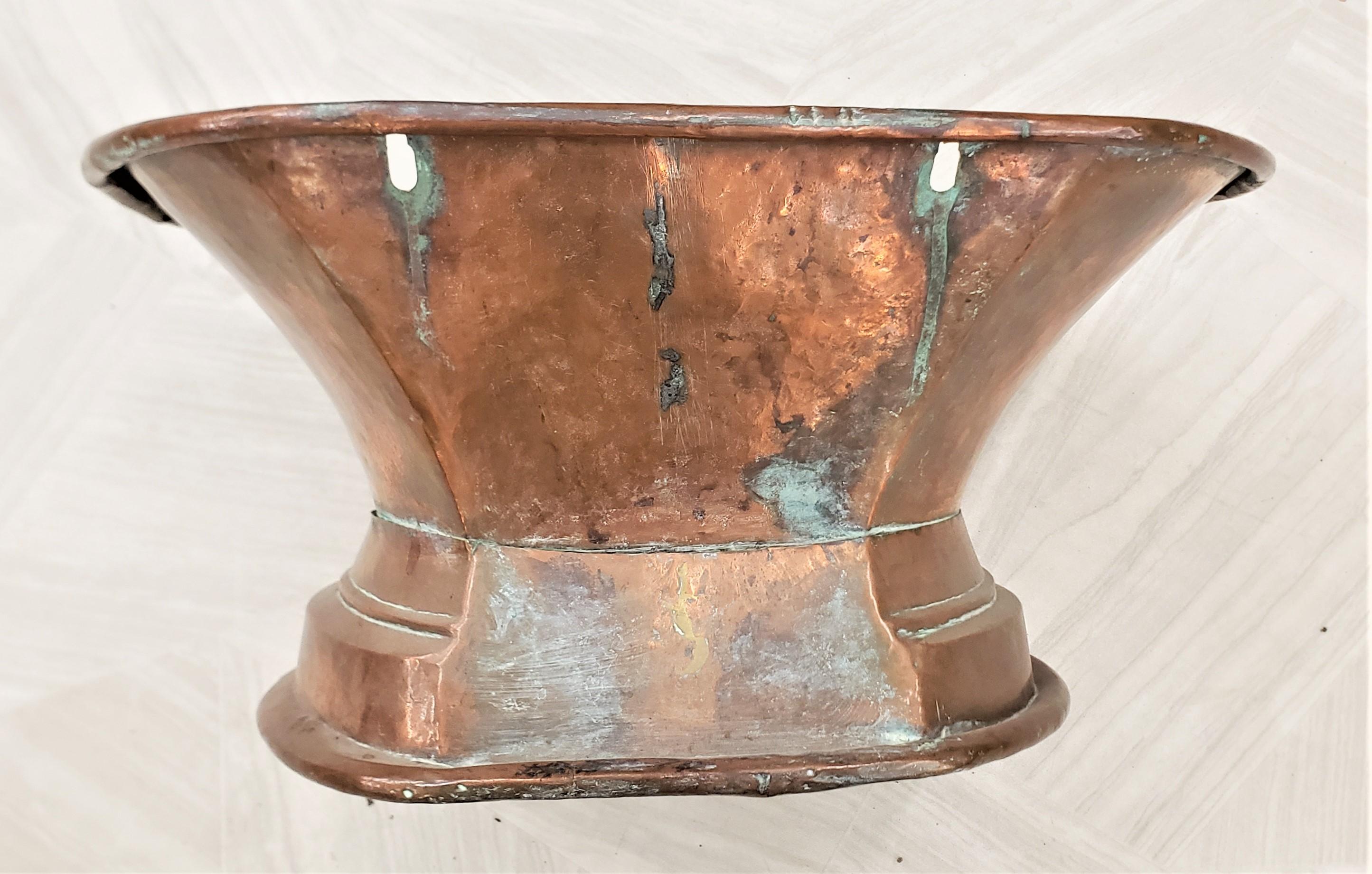 Antique French Copper Converted Cistern & Sink Planter Box or Garden Ornament For Sale 4