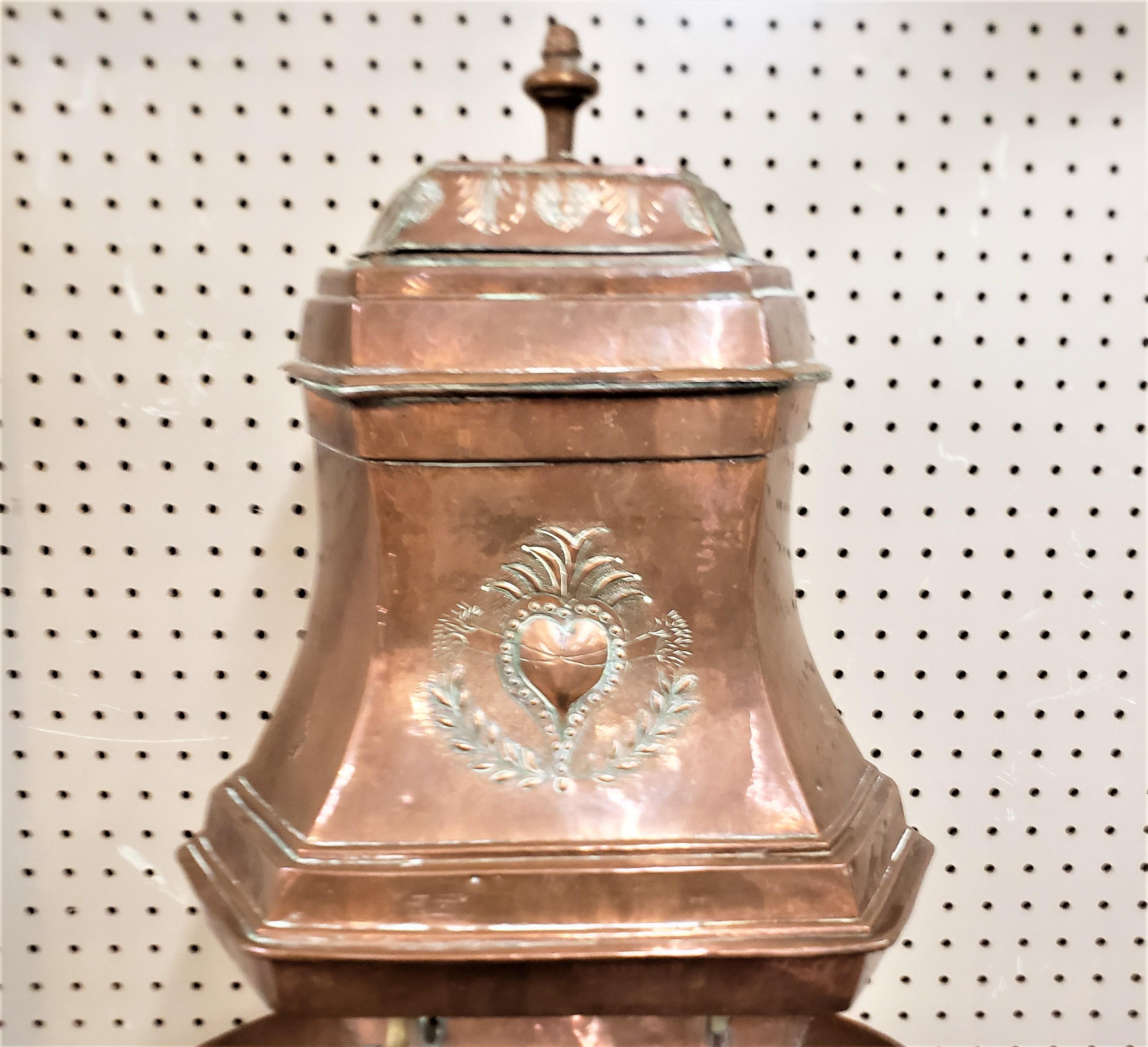 Hand-Crafted Antique French Copper Converted Cistern & Sink Planter Box or Garden Ornament For Sale