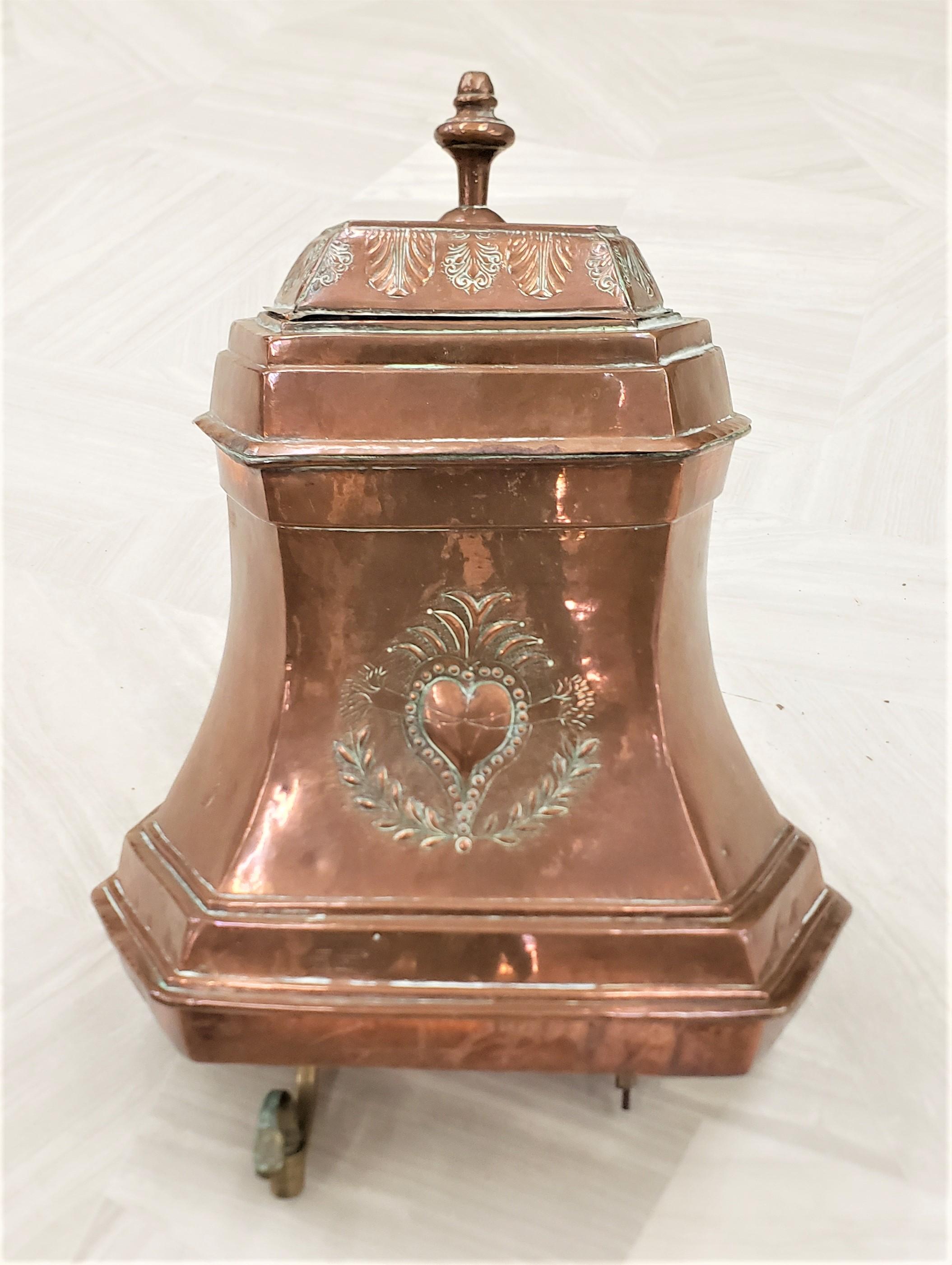 Antique French Copper Converted Cistern & Sink Planter Box or Garden Ornament In Good Condition For Sale In Hamilton, Ontario