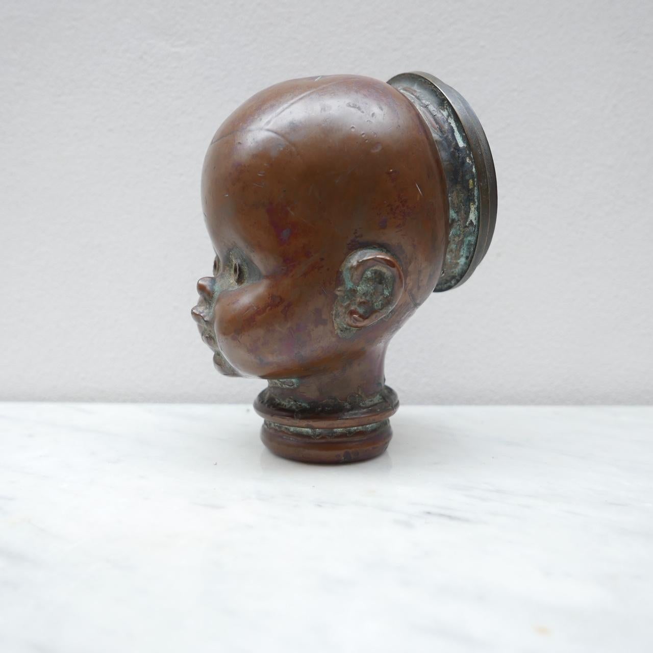 Antique French Copper Doll Mould For Sale at 1stDibs
