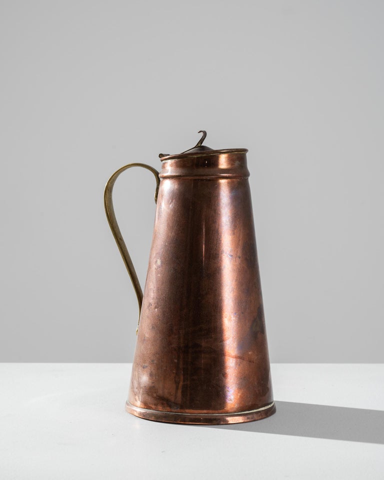 Antique French Copper Jug For Sale at 1stDibs