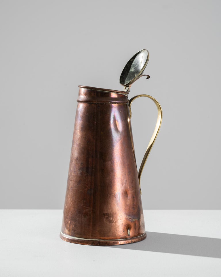 Antique French Copper Jug For Sale at 1stDibs