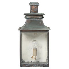 Antique French Copper Lantern Original Unrestored Condition Beautiful Patina 