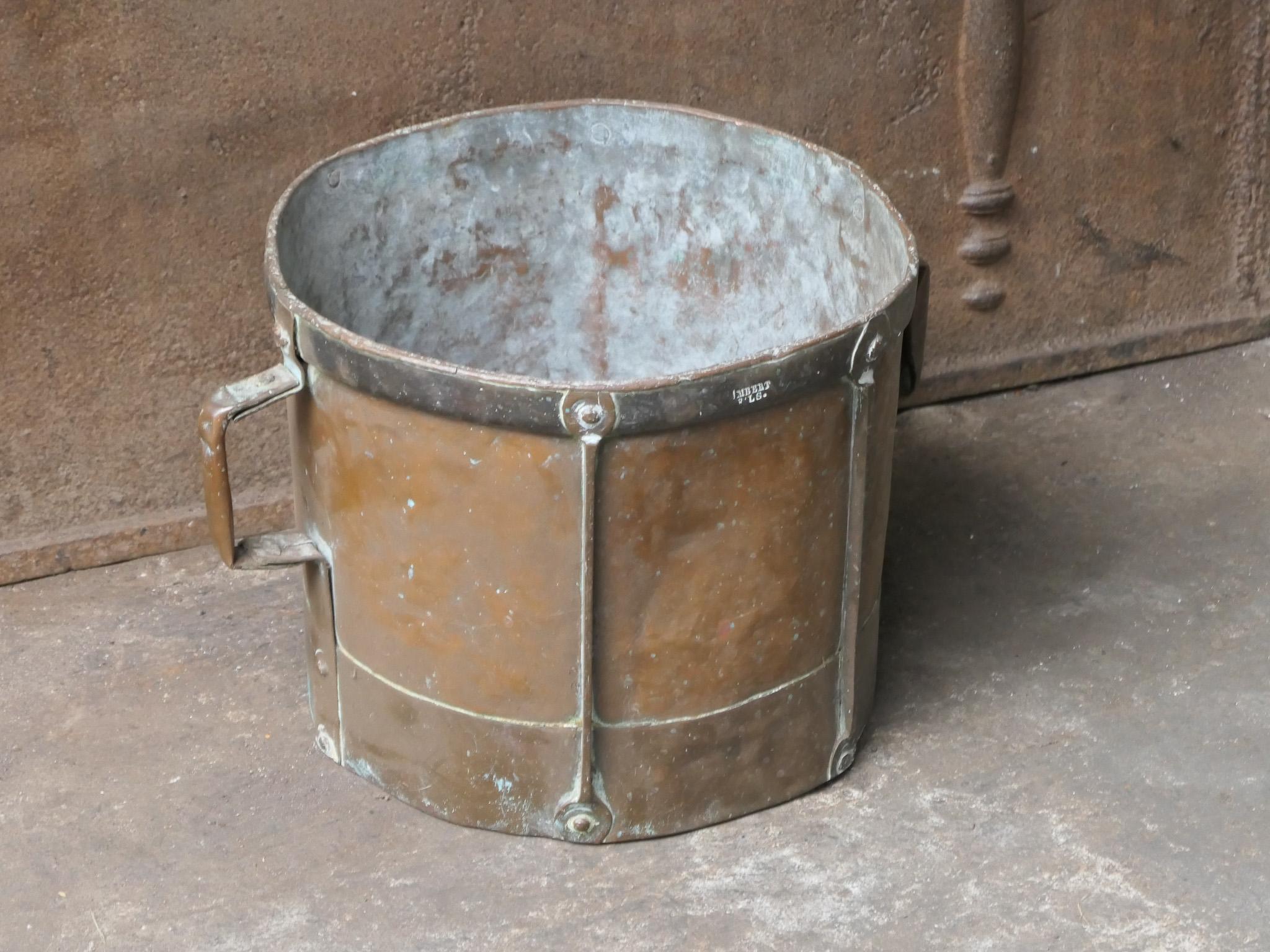 Ottone Antique French, portaceppi in rame, inizio XIX secolo in vendita