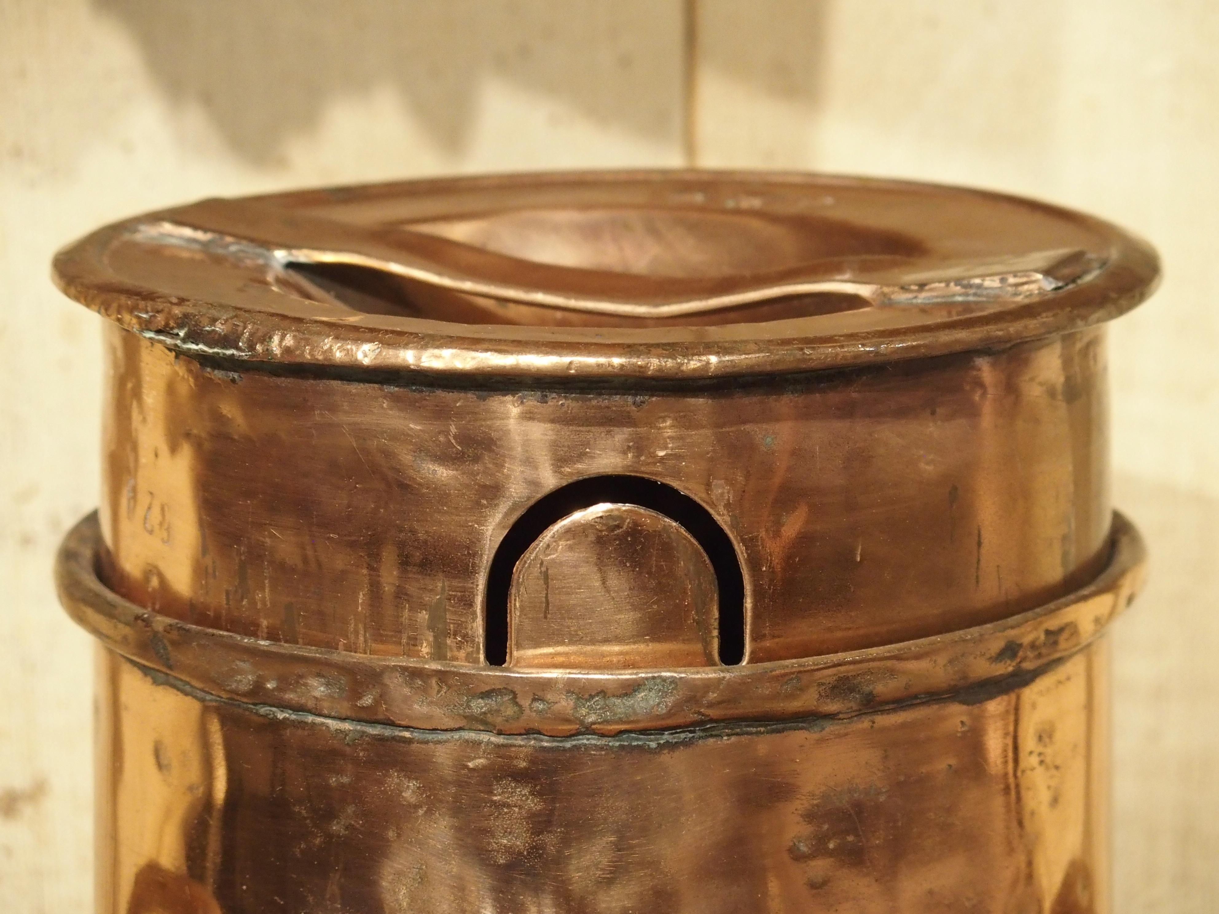 antique copper milk jug