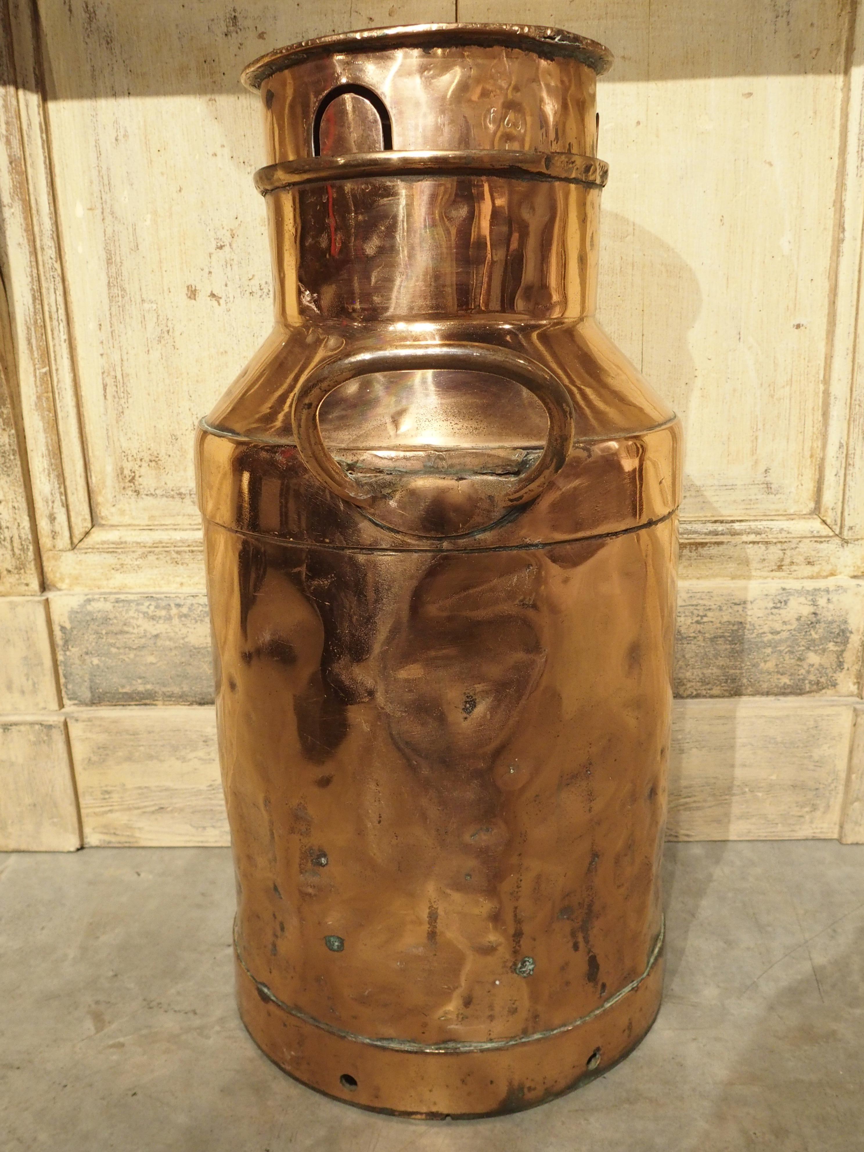 copper milk pot