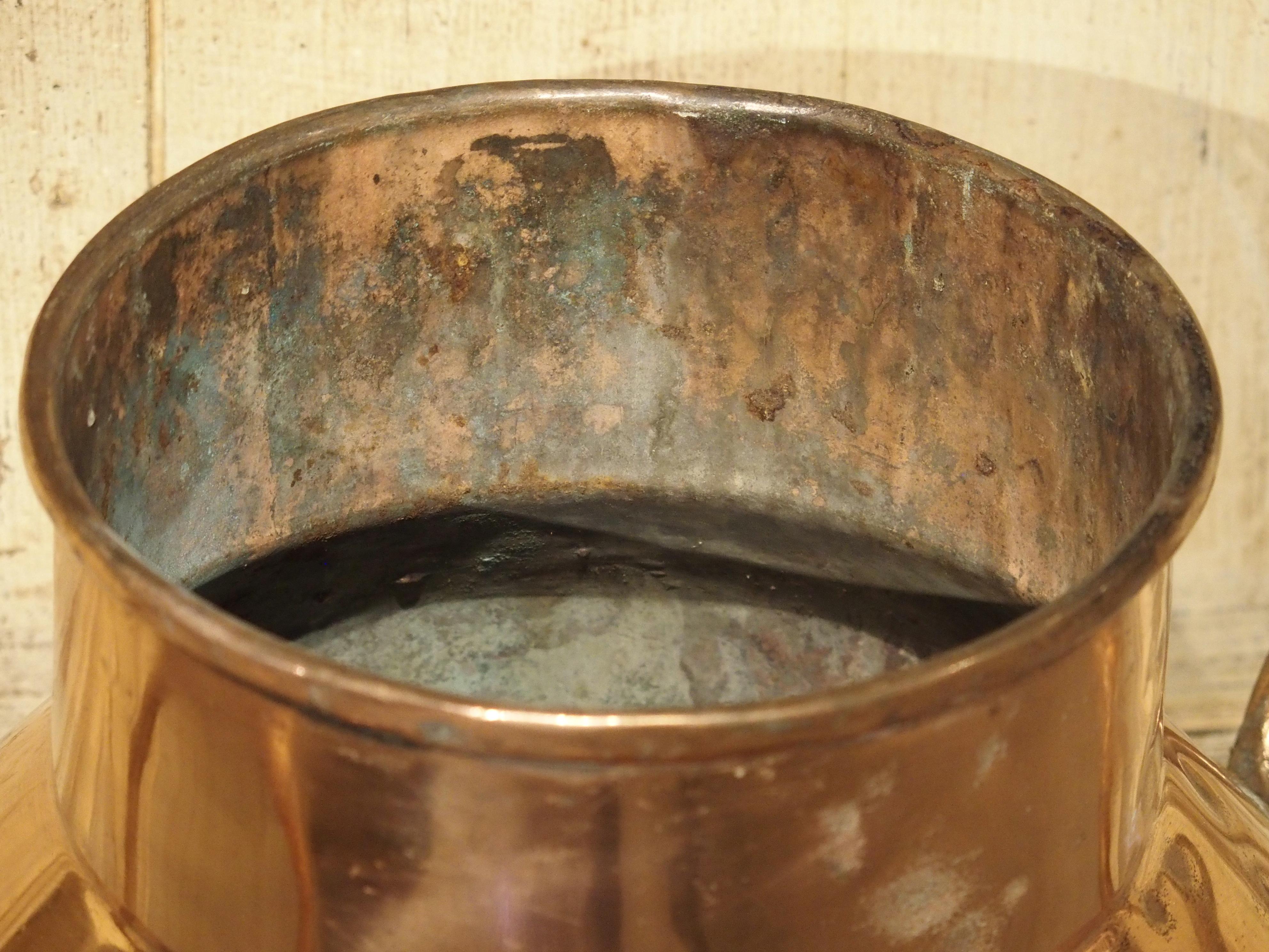 Antique French Copper Milk Container, Late 19th Century 3
