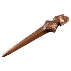 Antique French Kupfer Napoleon Bonaparte Gedenken Militär Brieföffner