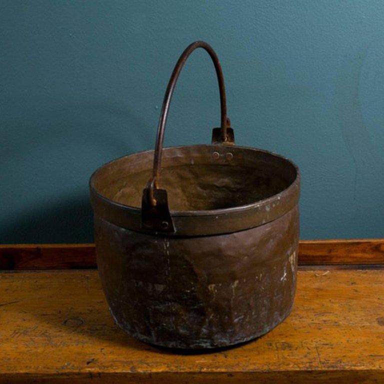 Hand-Crafted Antique French Copper Pot
