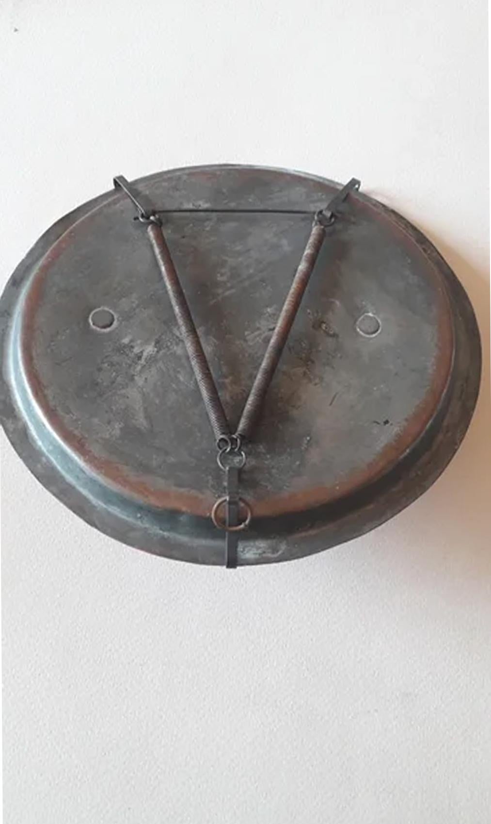 French Provincial Antique French Copper Pot Lids to Decorate Your Kitchen Wall 19th Century Lot 4 For Sale