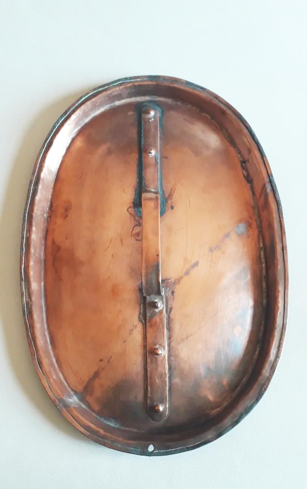 Antique French Copper Pot Lids to Decorate Your Kitchen Wall 19th Century Lot 4 For Sale 2