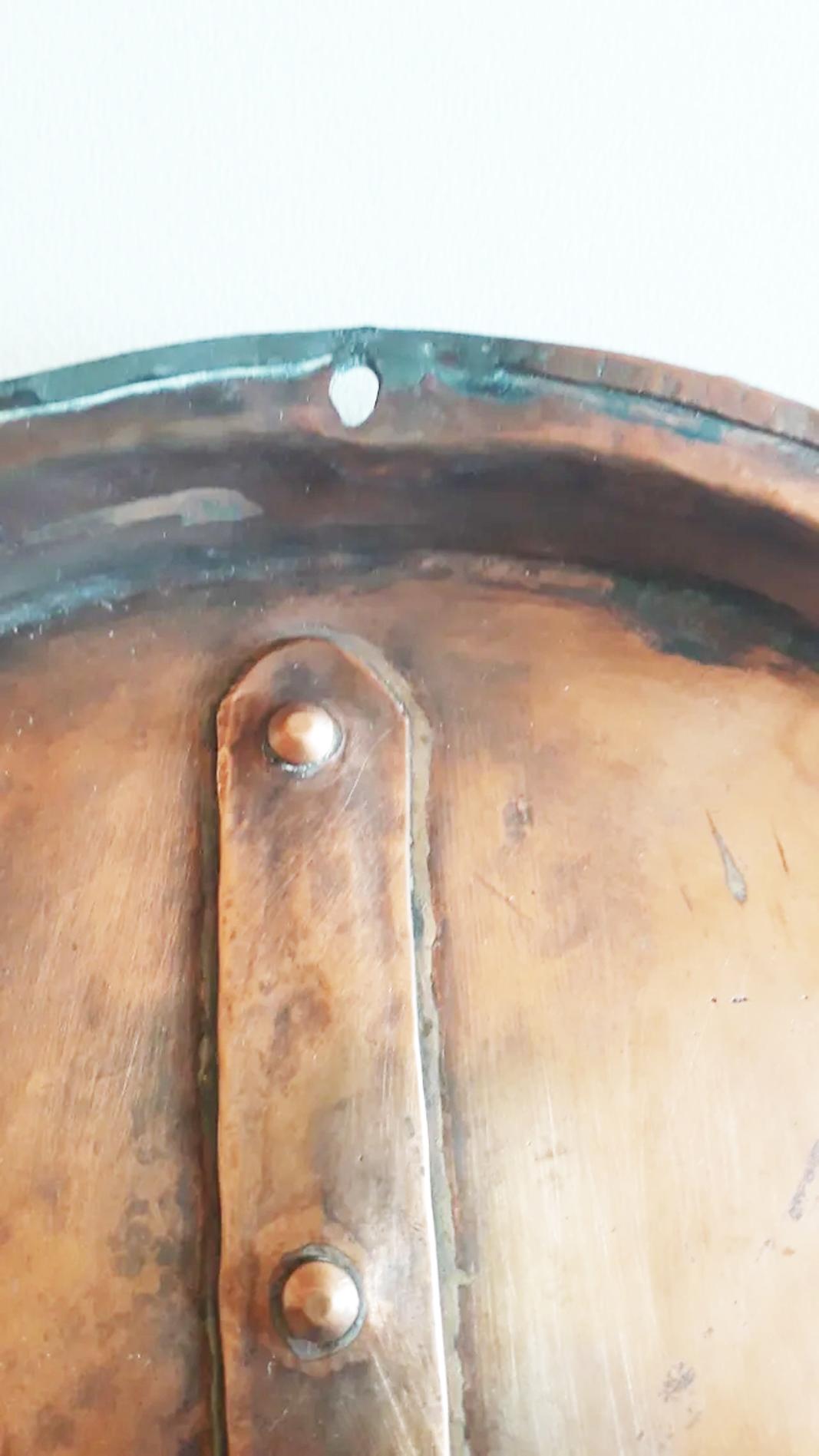 Antique French Copper Pot Lids to Decorate Your Kitchen Wall 19th Century Lot 4 For Sale 3