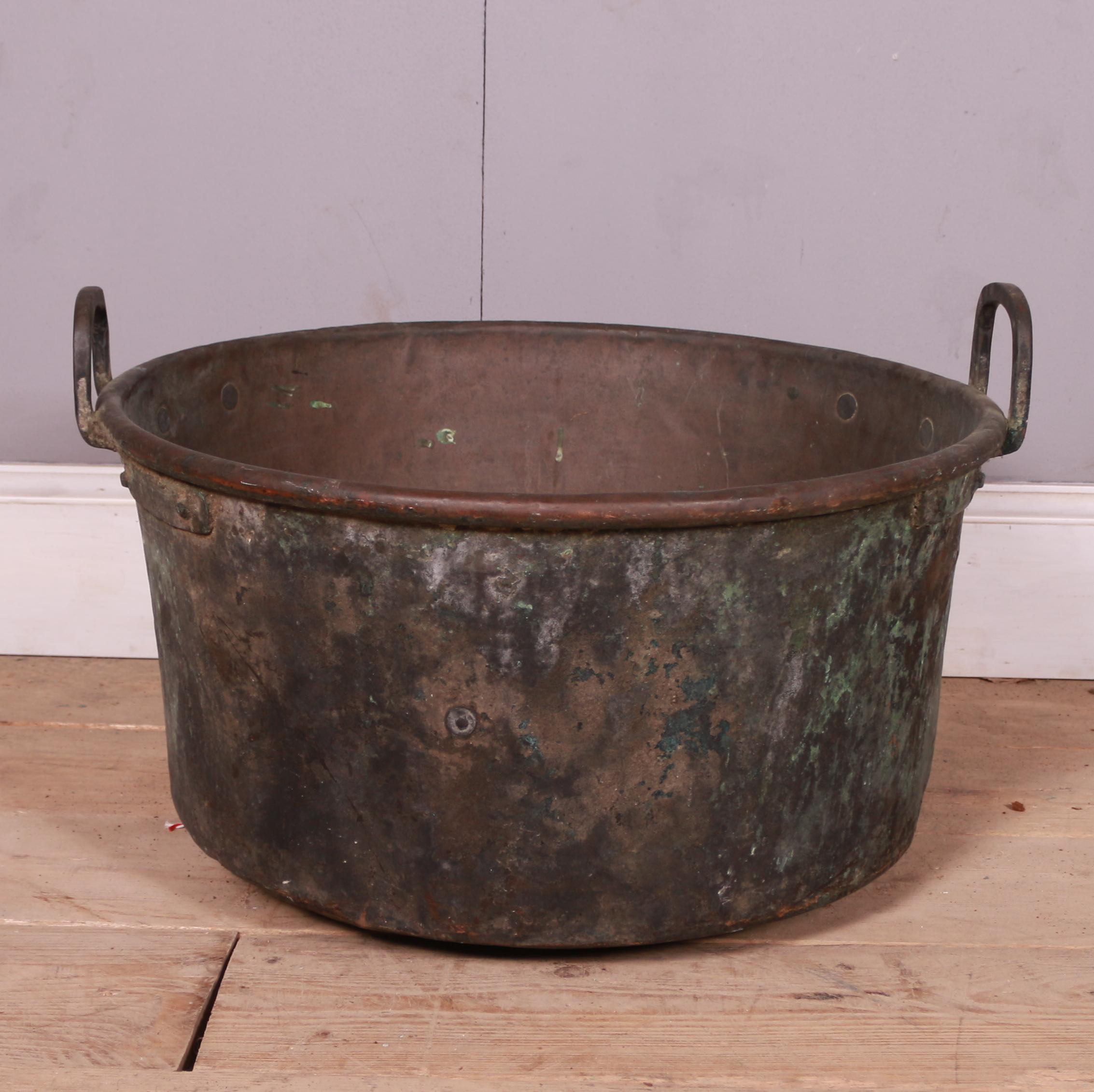 Patinated Antique French Copper Vat