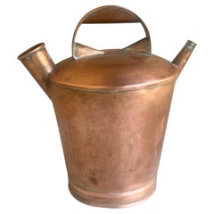 Antique French Copper Watering Can, 19th Century