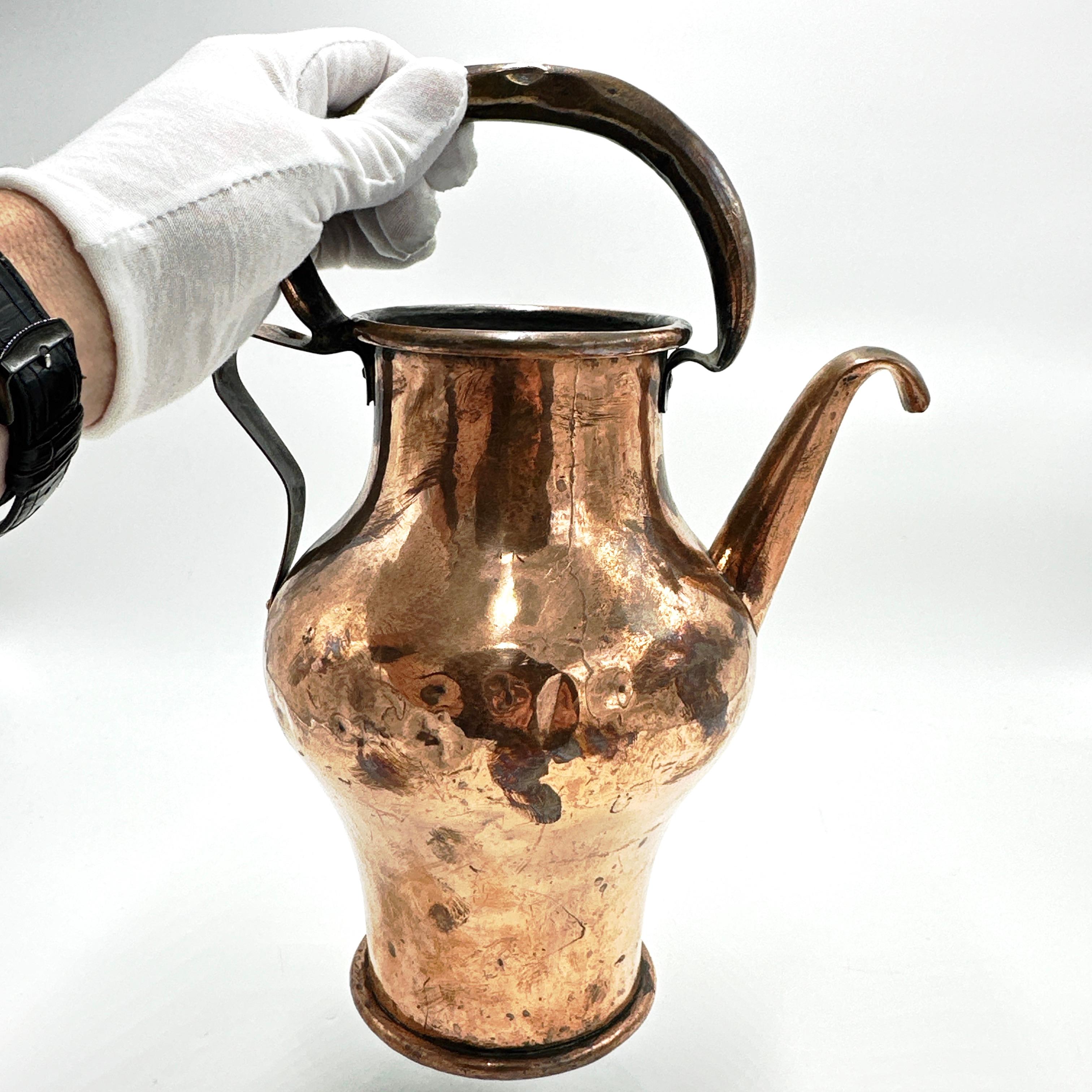 Antike französische Kupfer-Wasserdose aus Kupfer (Französisch) im Angebot