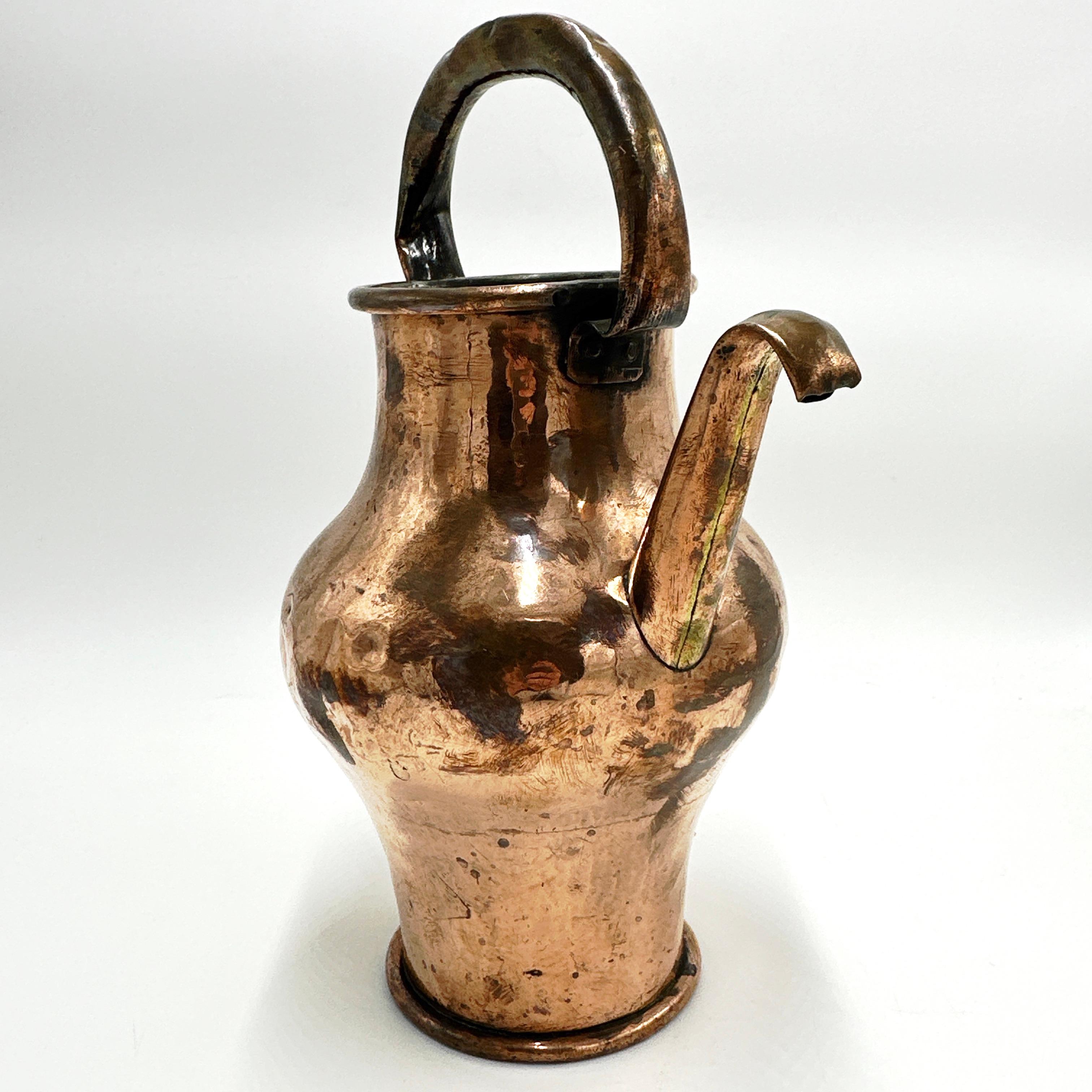 Antike französische Kupfer-Wasserdose aus Kupfer im Angebot 2