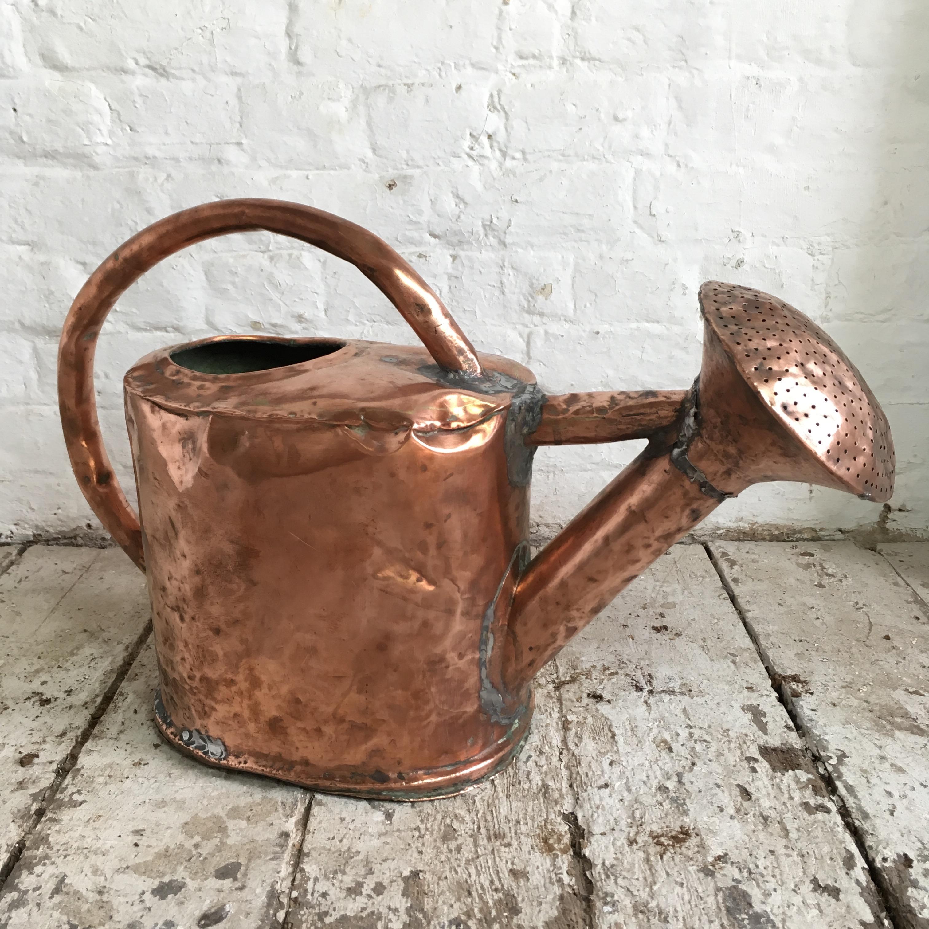 18th Century and Earlier Antique French Copper Watering Can