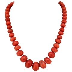 Antique French Coral Necklace, circa 1900