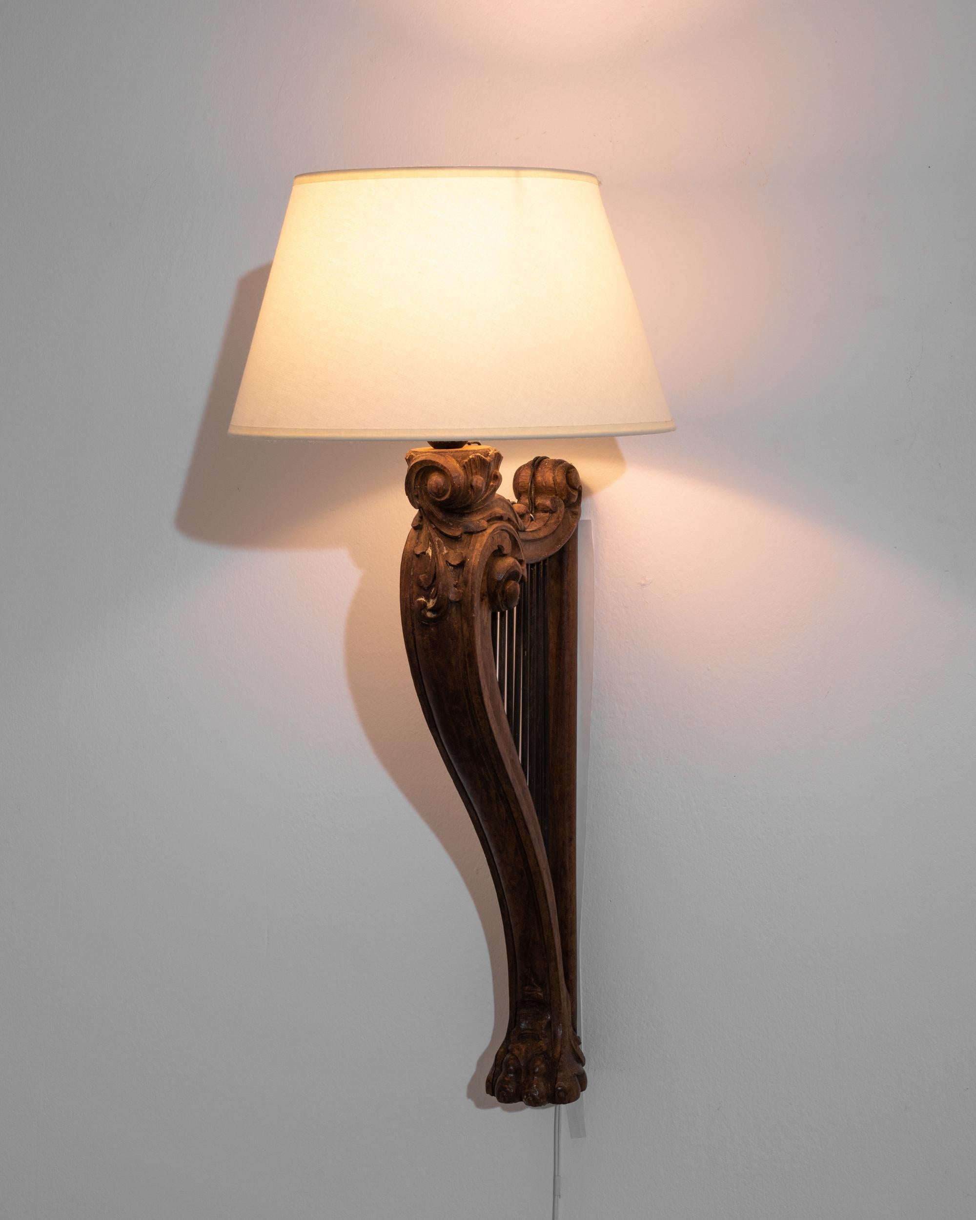 Wood Antique French Corbel Wall Sconce