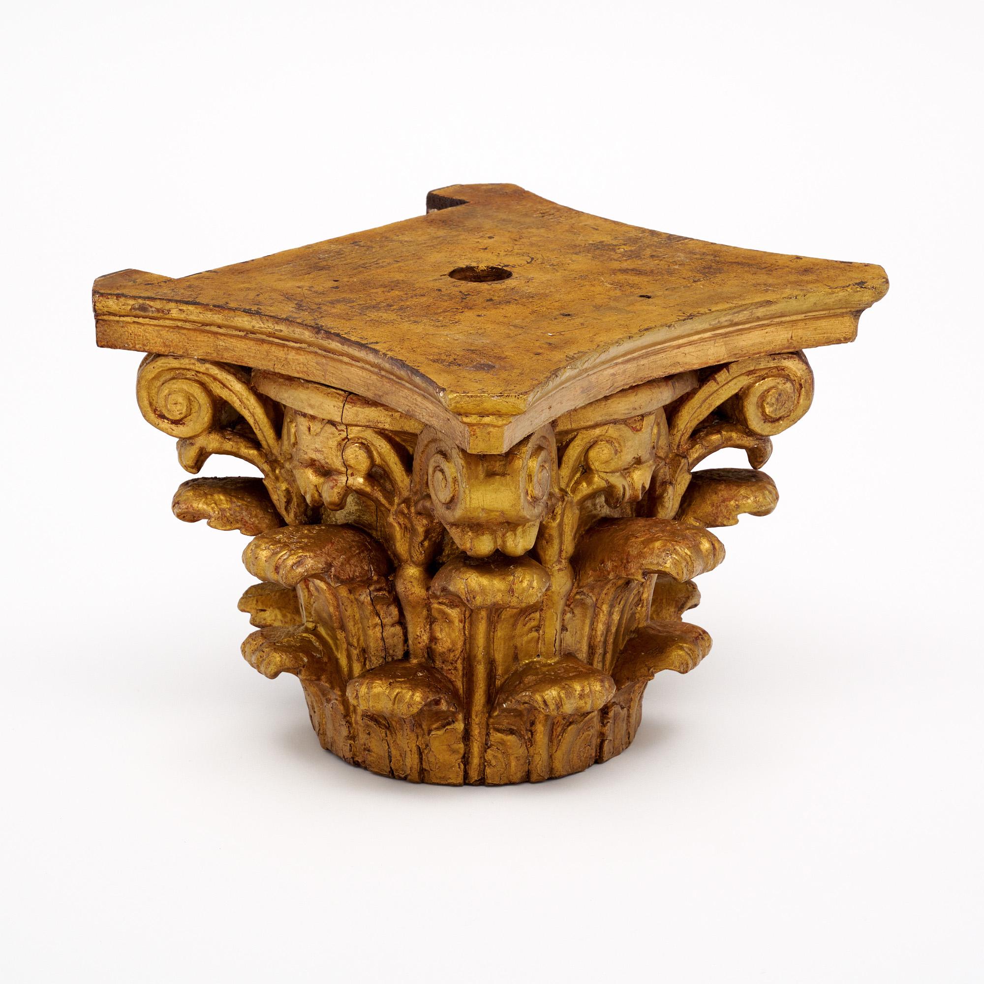 Late 19th Century Antique French Corinthian Capital For Sale