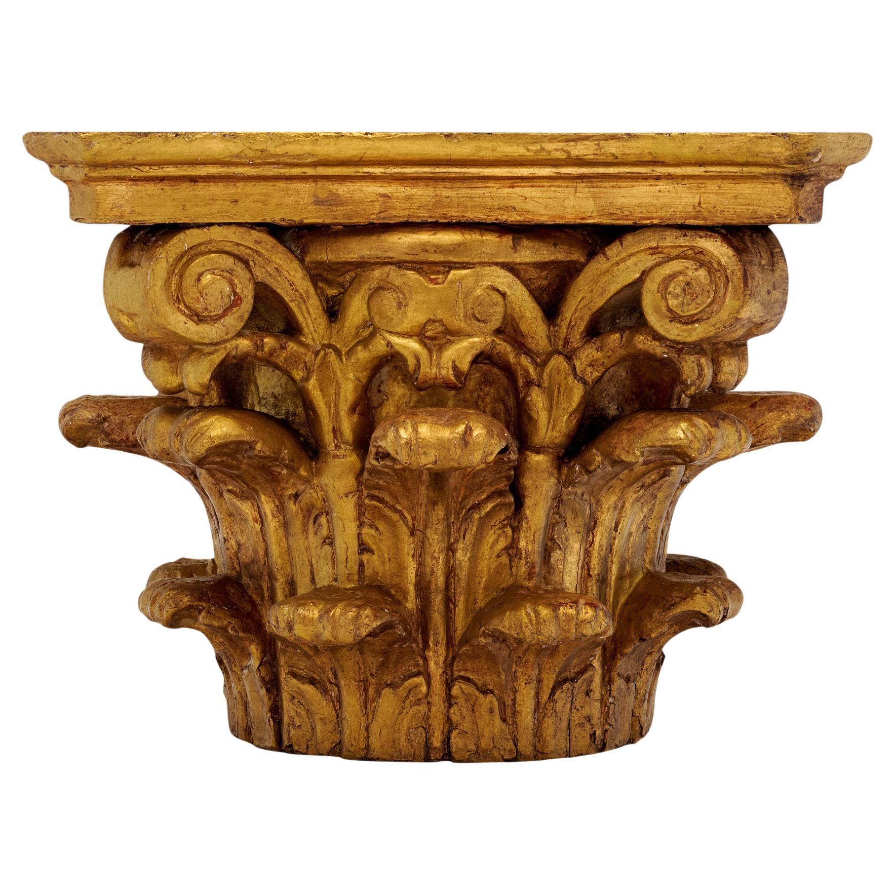 Antique French Corinthian Capital For Sale