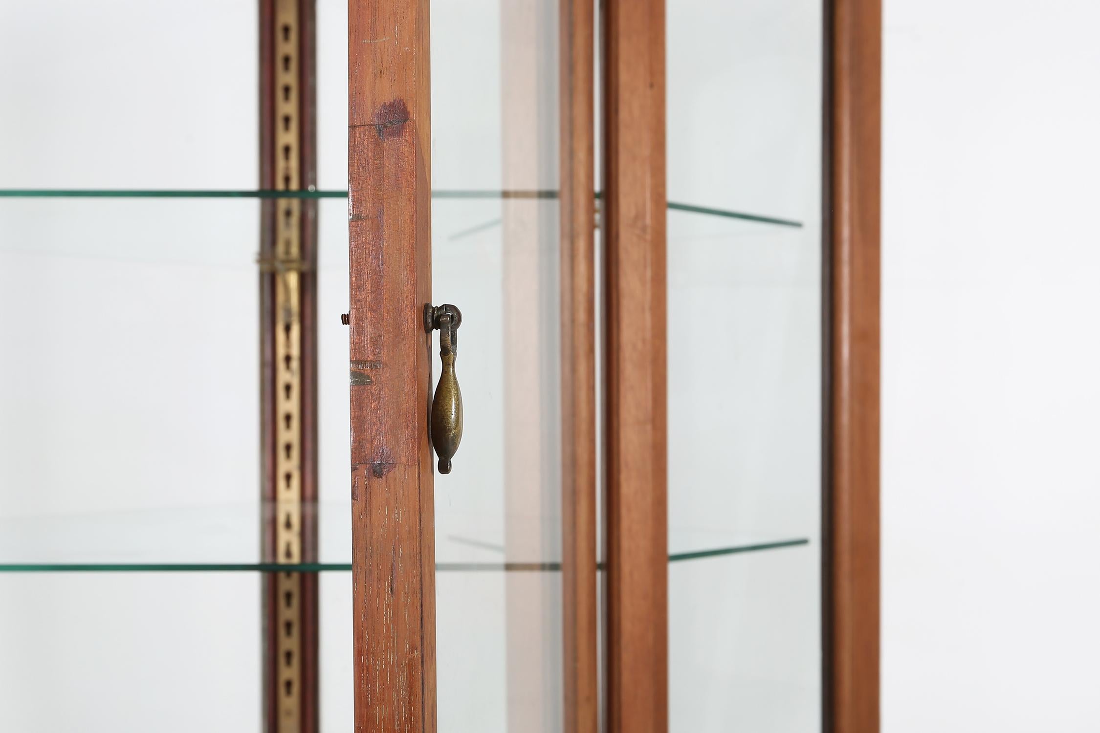 Antique French counter display case in oak, ca. 1900 4