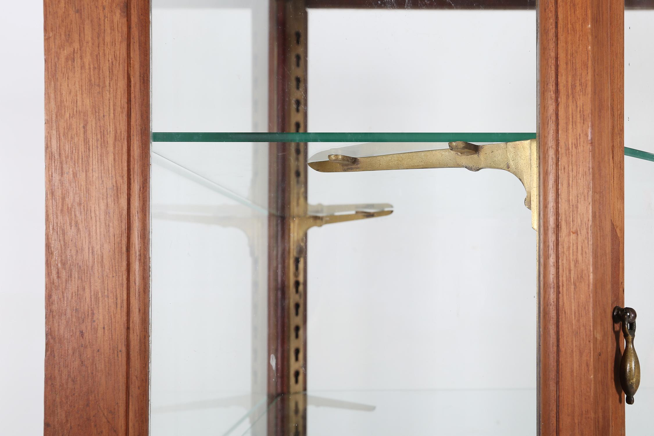 Antique French counter display case in oak, ca. 1900 7