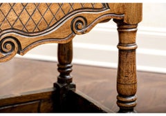 Antique French Country Bin On Stand