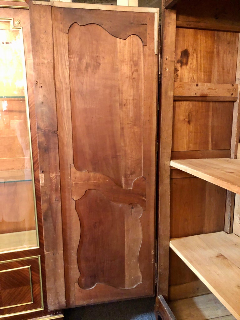 Antique French Country Carved Walnut Armoire, Circa 18801890 at