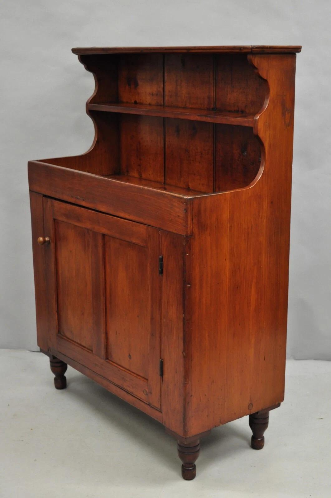Antique French Land Kolonial Kiefer Holz 50