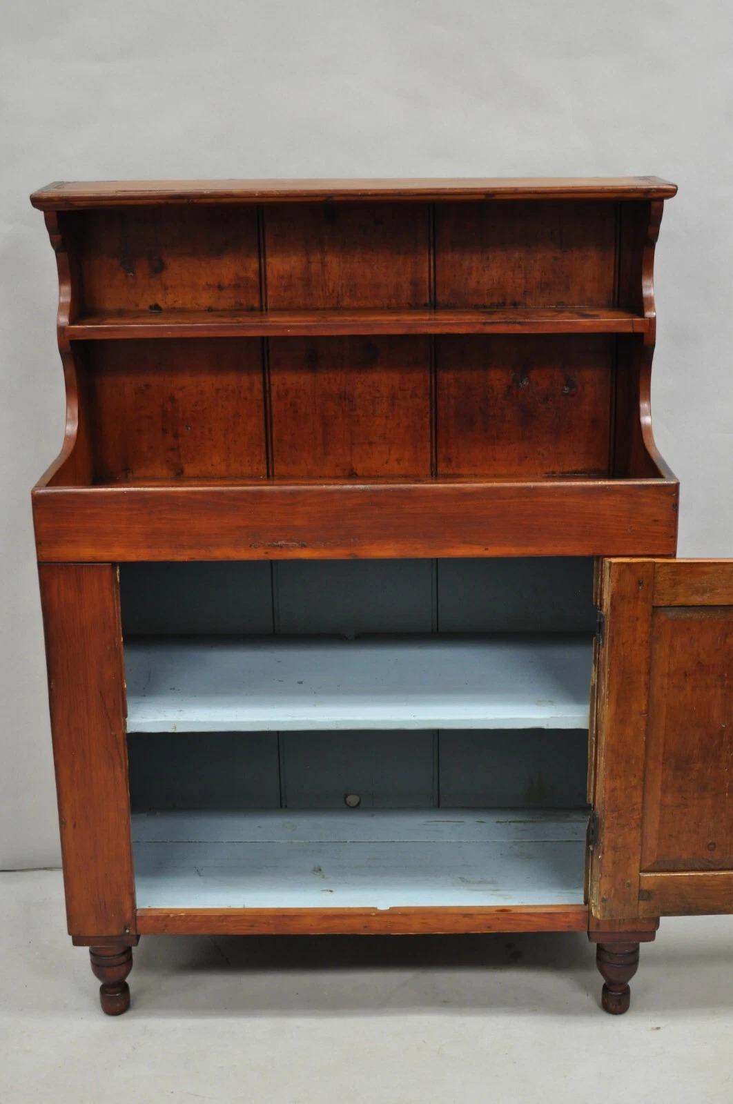 Antique French Land Kolonial Kiefer Holz 50