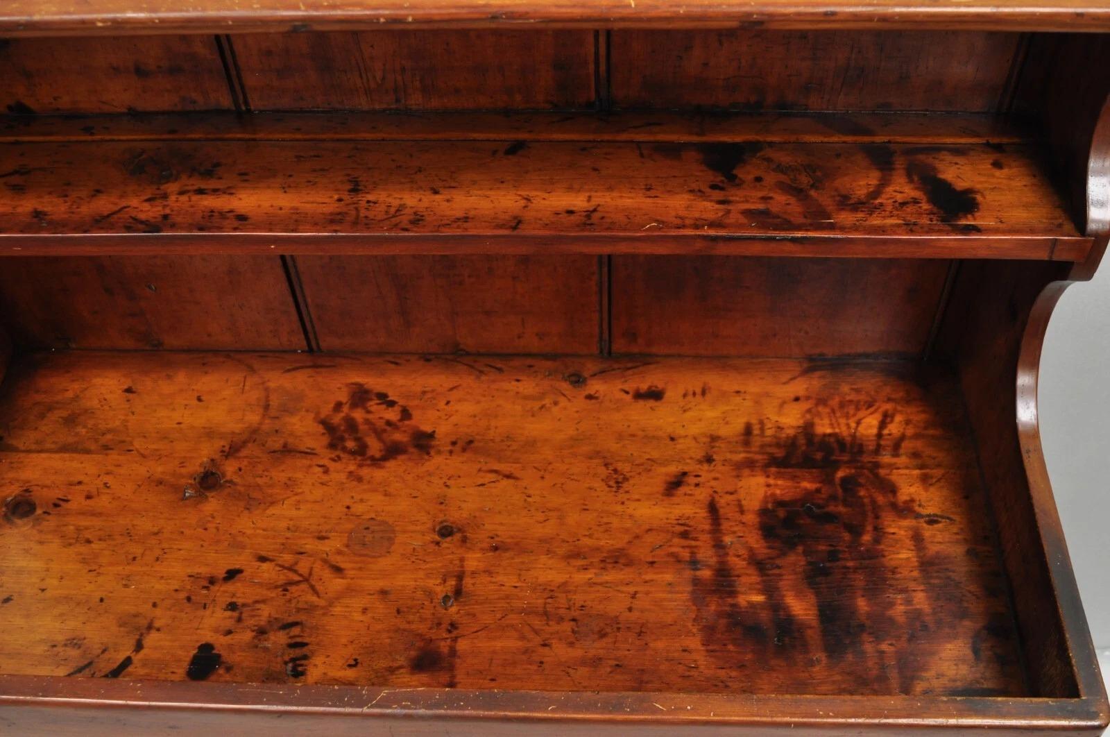 Antique French Land Kolonial Kiefer Holz 50