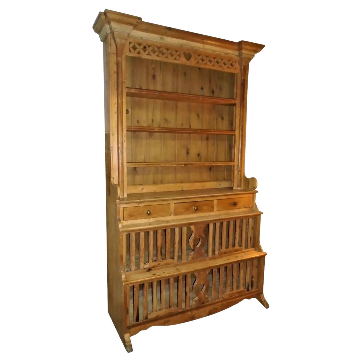 Antique French Country Cupboard For Sale