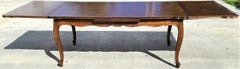 Antique French Country Parquet Expandable Dining Table