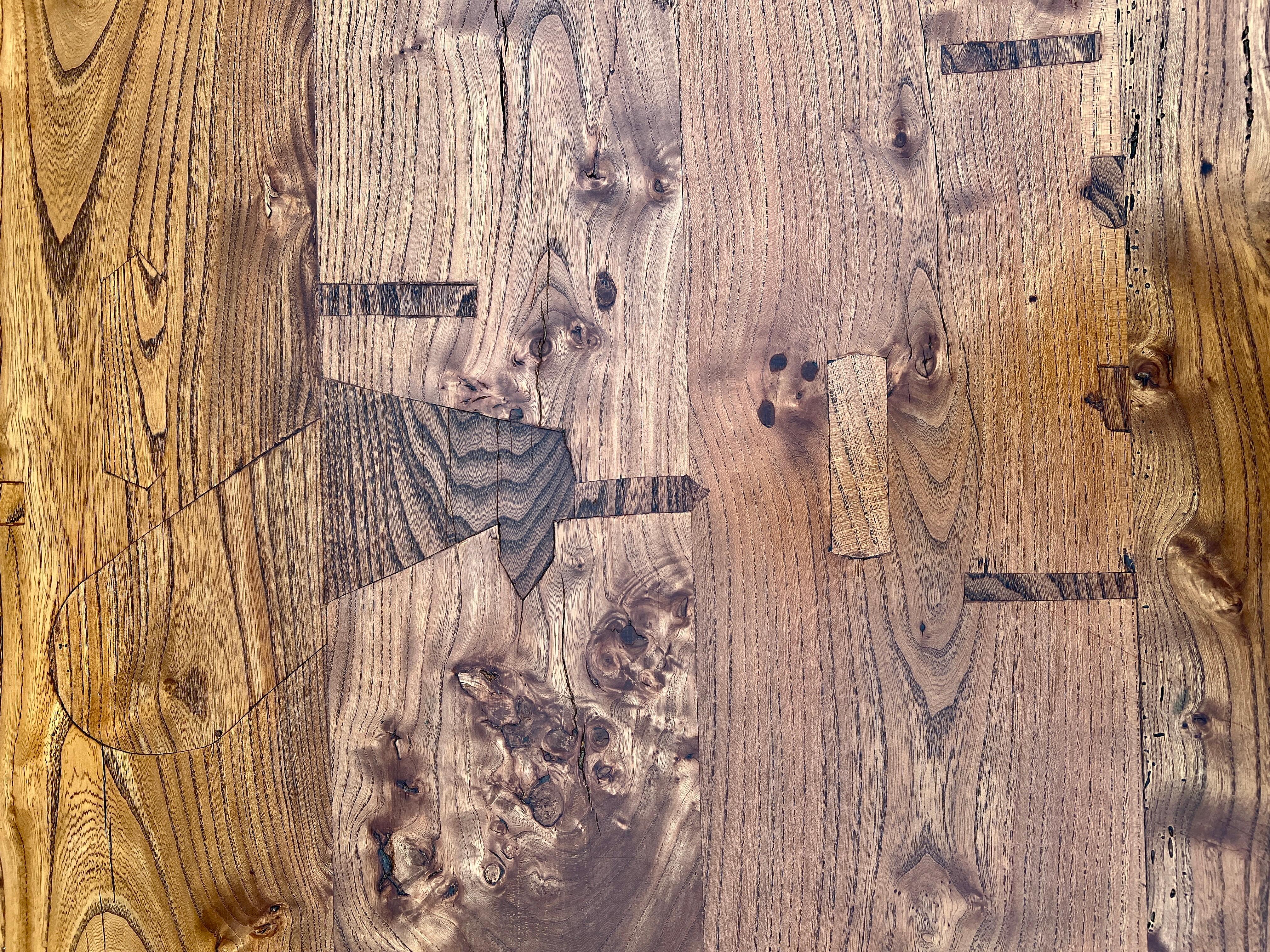 Ancienne table à manger de ferme française en chêne à double balustre, vers 1900-20 en vente 11