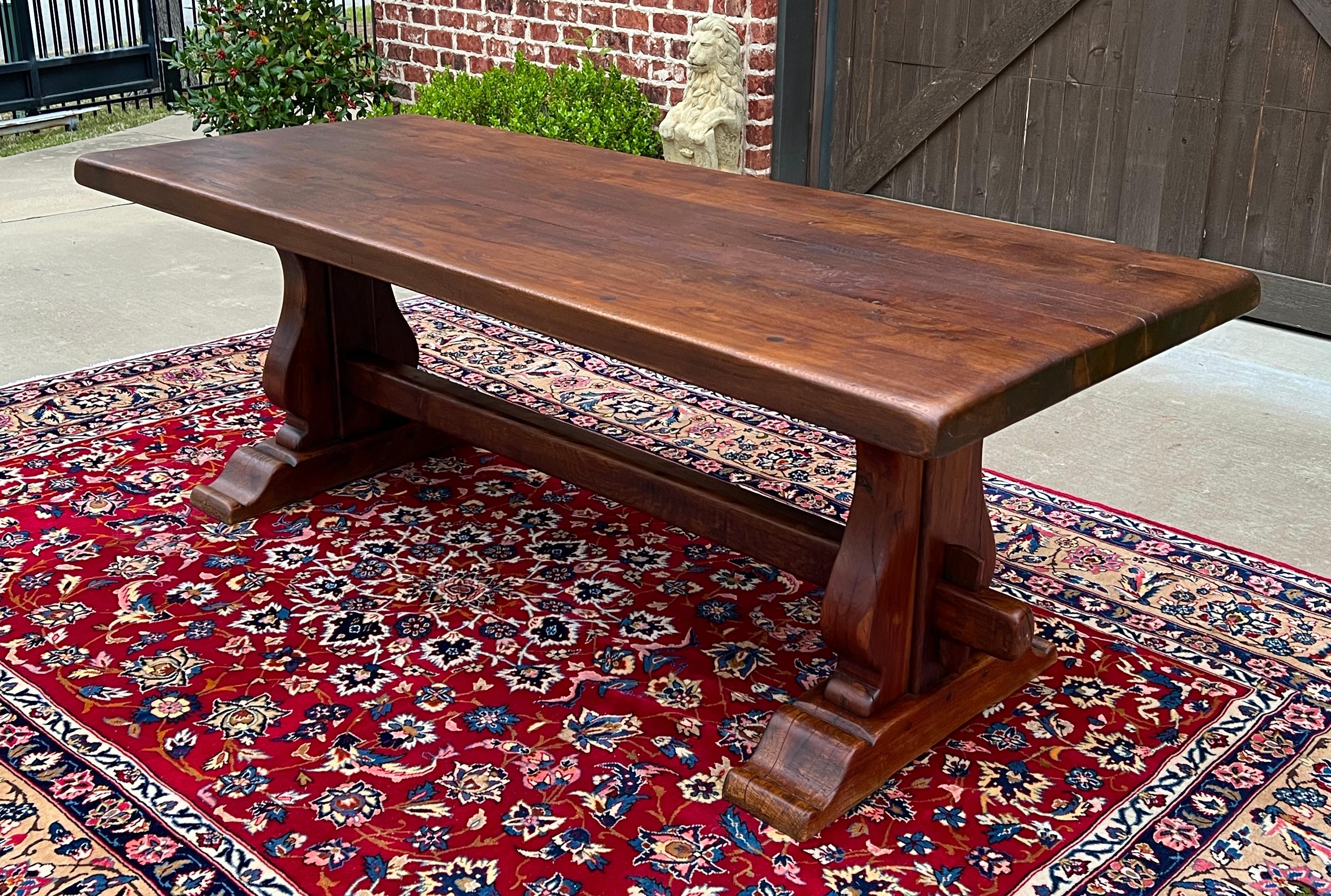 Antique French Country Farm Table Dining Table Farmhouse Desk Oak C. 1900 For Sale 1