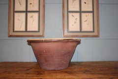 Antique French Country Farmhouse Dairy Bowl