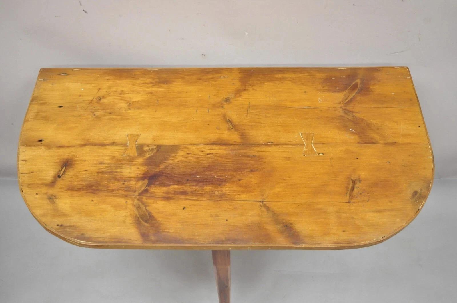 Antique French Country Farmhouse Extension Pine Wood Large Banquet Dining Table en vente 6
