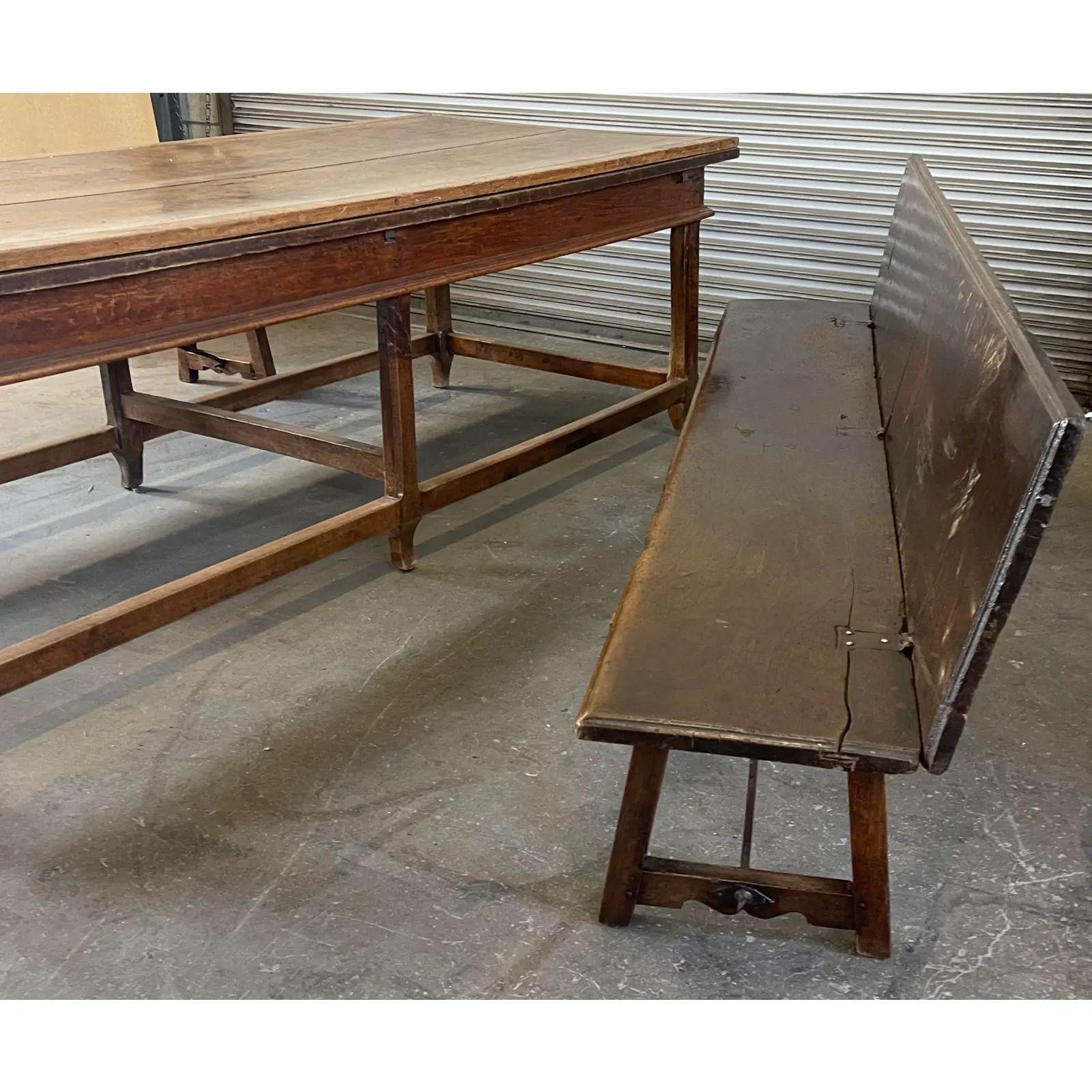 country table with bench