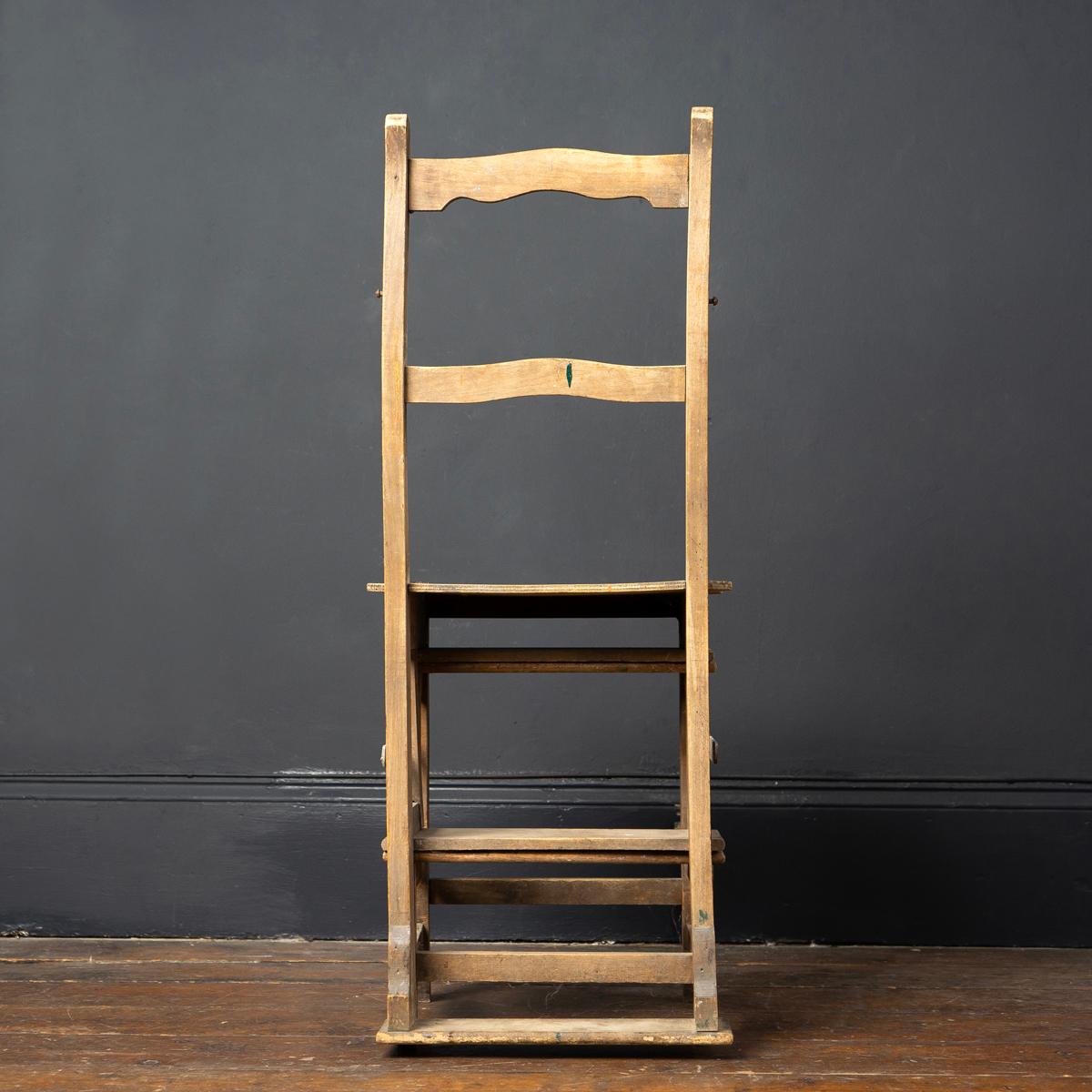Antique French Country Made Metamorphic Chair / Library Steps 4