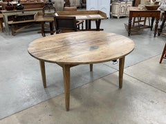 Antique French Country Oak Drop-Leaf Table