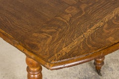 Antique French Country Oak Farm Table, Provence, Late 19th Century
